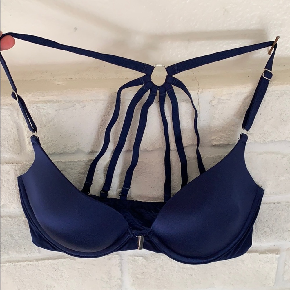 Blue Victoria’s Secret Very Sexy Push-Up bra